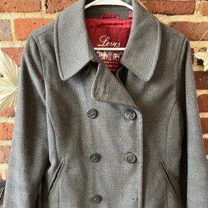 Grey Levis Peacoat
